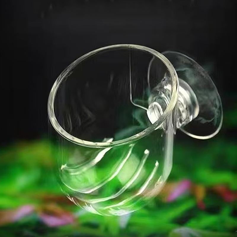 Aquarium Fish Feeder - Aquarium Decoration Plant Cup Pot Acrylic