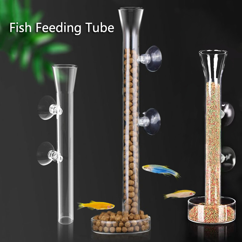 Aquarium Fish Feeder - Kính Bể Cá Ống Tiếp Nguyên