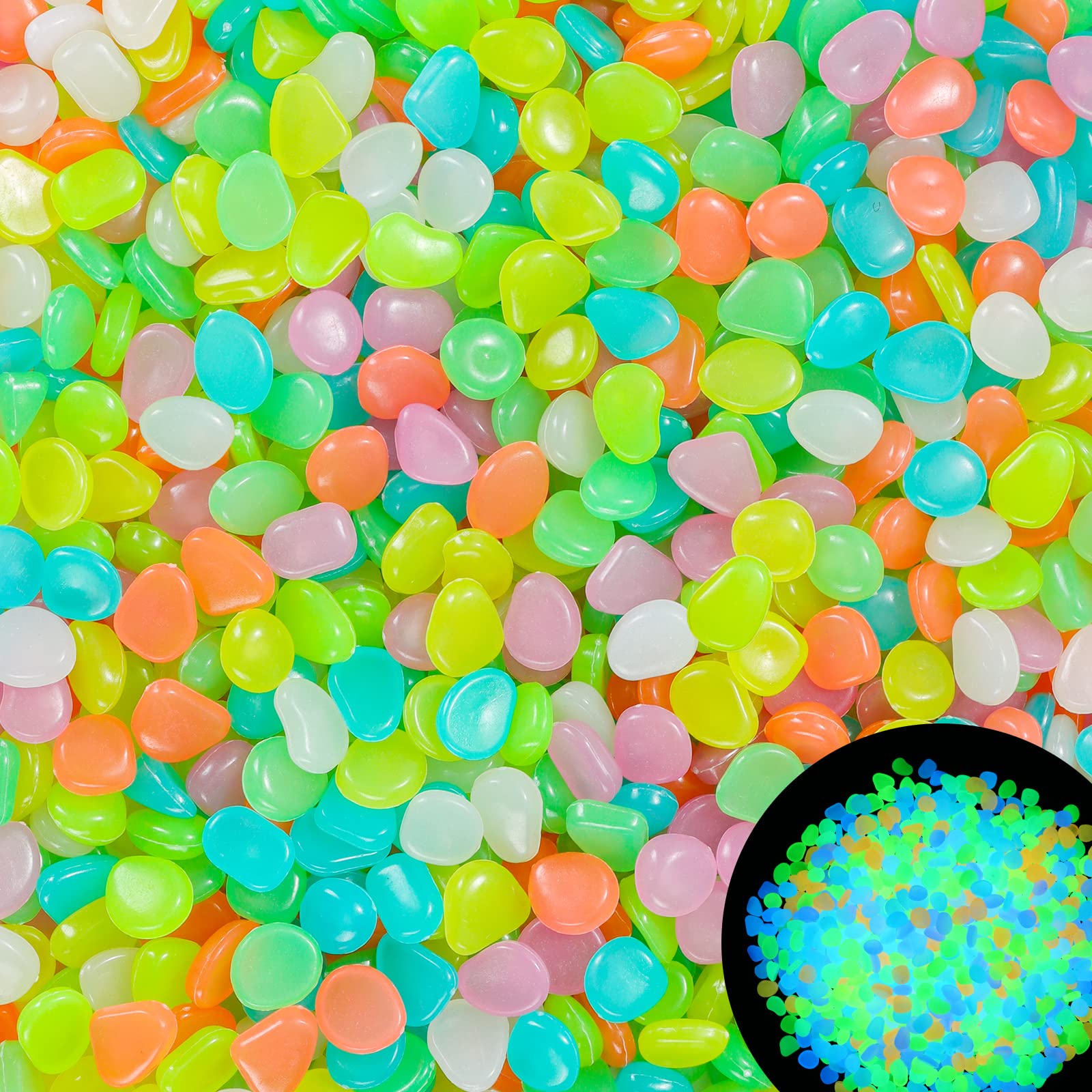 Aquarium Fish Glow In The Dark - 100Pcs Glow in the Dark Garden