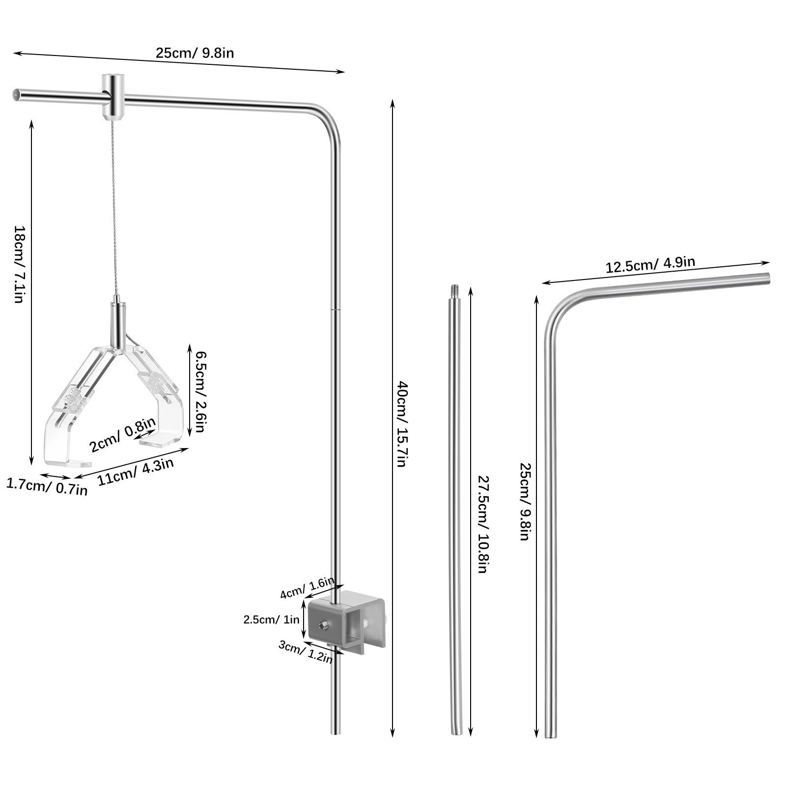 2Pcs Aquarium Lamp Holder Supp - đánh giá và giá Aquarium Fish Lamp