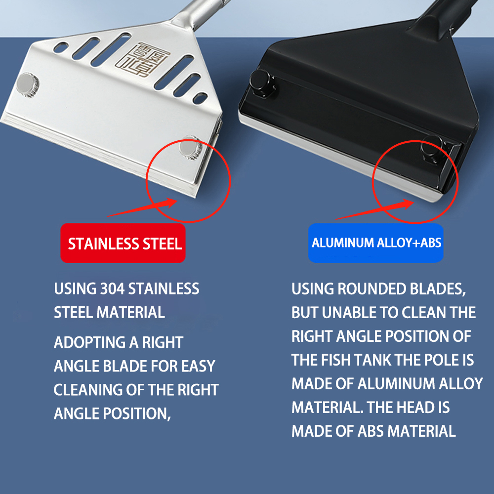 Hồ Cá Thép Không Gỉ Cá Tảo Loạ - đánh giá và giá Algae Scraper Blade