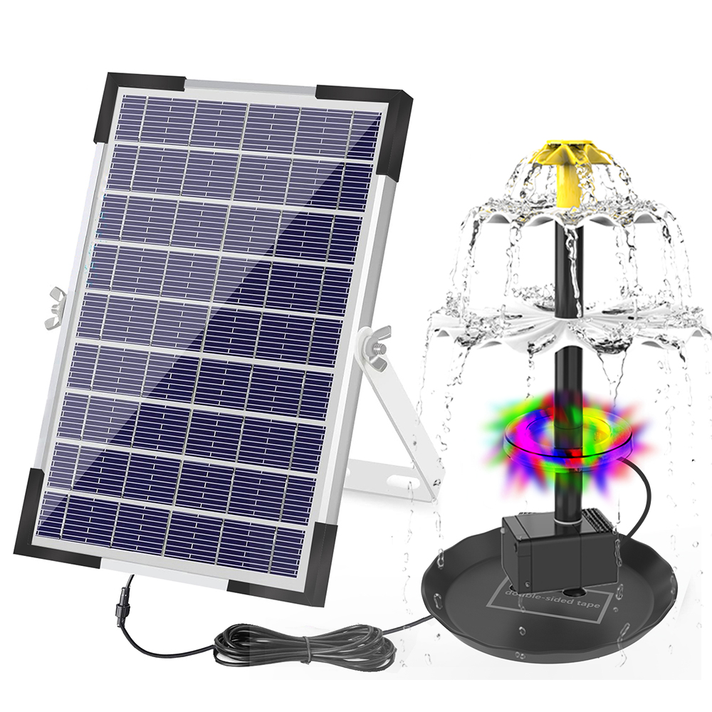 Solar Fountain Pump for Bird B - đánh giá và giá Aquarium Fish Lamp