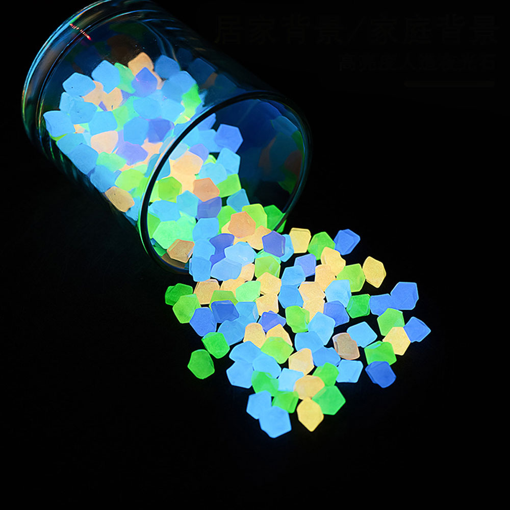 100pcs 14*11mm Dark Pebbles Pe - đánh giá và giá Aquarium Fish Glow In The Dark