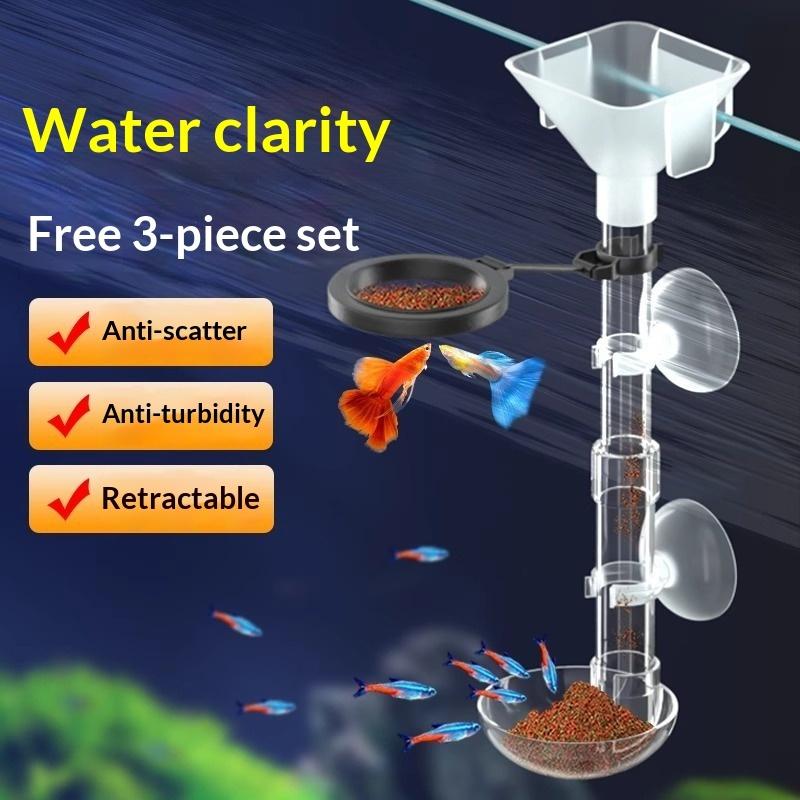 Telescopic Fish Tank Feeding T - đánh giá và giá Aquarium Fish Feeder
