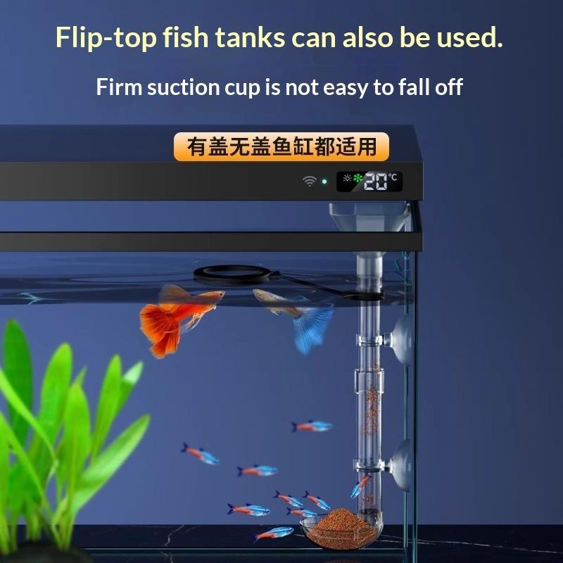 Telescopic Fish Tank Feeding T - đánh giá và giá Aquarium Fish Feeder