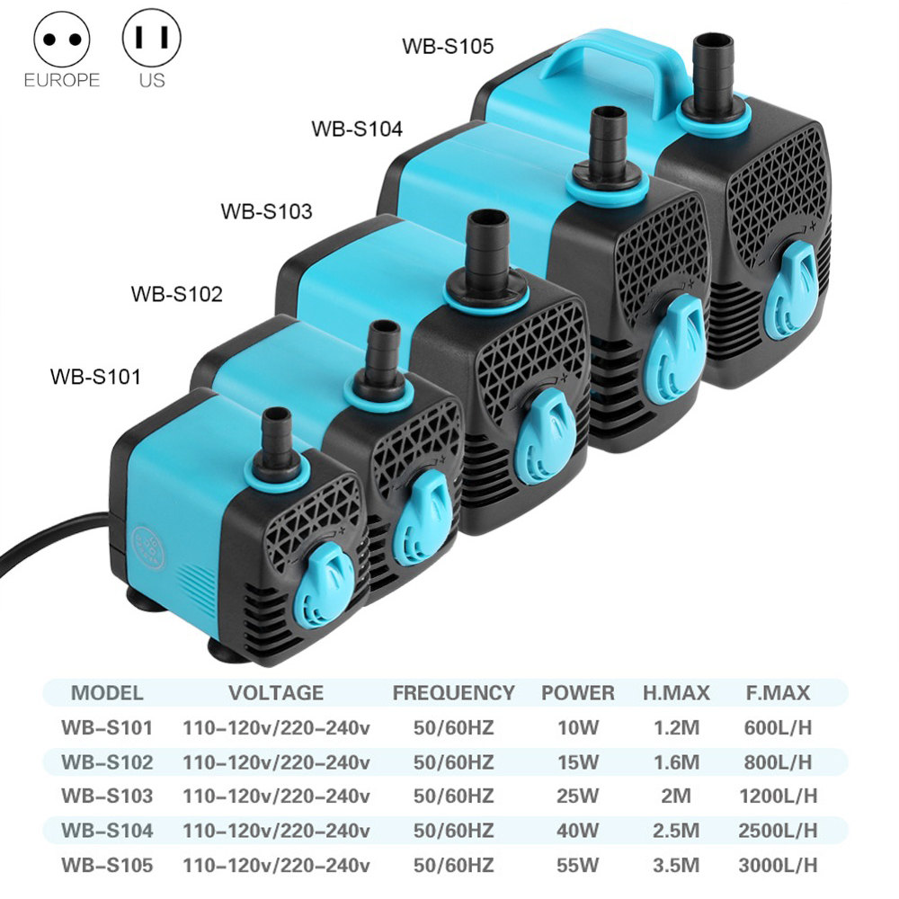 220V Cực Êm Bơm Chìm Lọc Ao Cá - đánh giá và giá Aquarium Fish Images