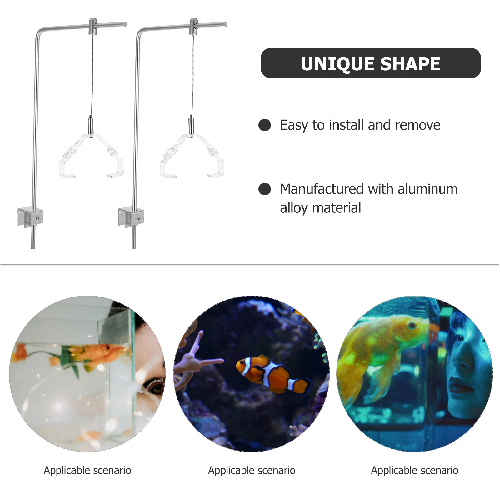 2pcs Aquarium Light Holder Wit - đánh giá và giá Aquarium Fish Lamp