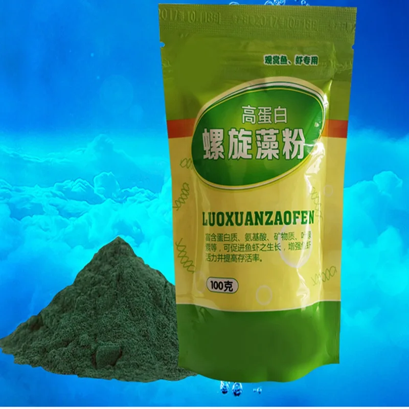 Spirulina Powder Bottle Health - đánh giá và giá Fish Food Flake