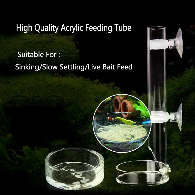 1Pcs Acrylic Aquarium Feeder T - đánh giá và giá Aquarium Fish Feeder