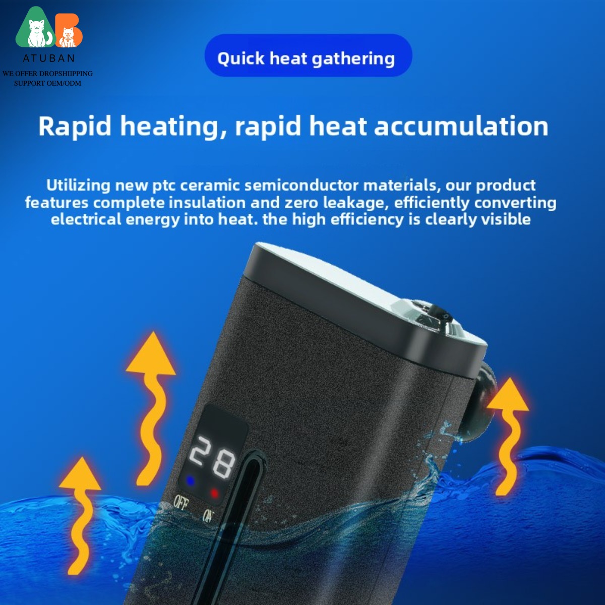 ATUBAN15-50W Submersible Digit - đánh giá và giá Aquarium Fish Uk