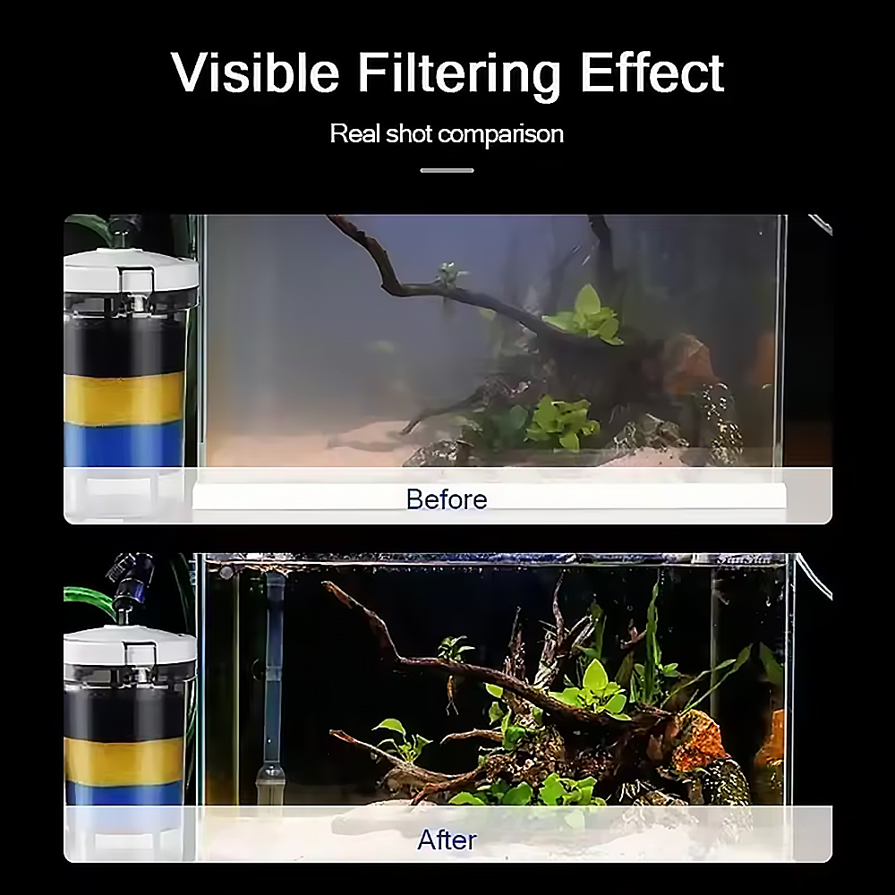Three Layers External Filter B - đánh giá và giá Fish Tank Filter Aquarium
